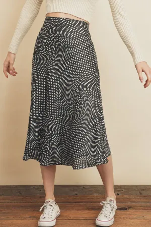 Illusion A-Line Midi Skirt