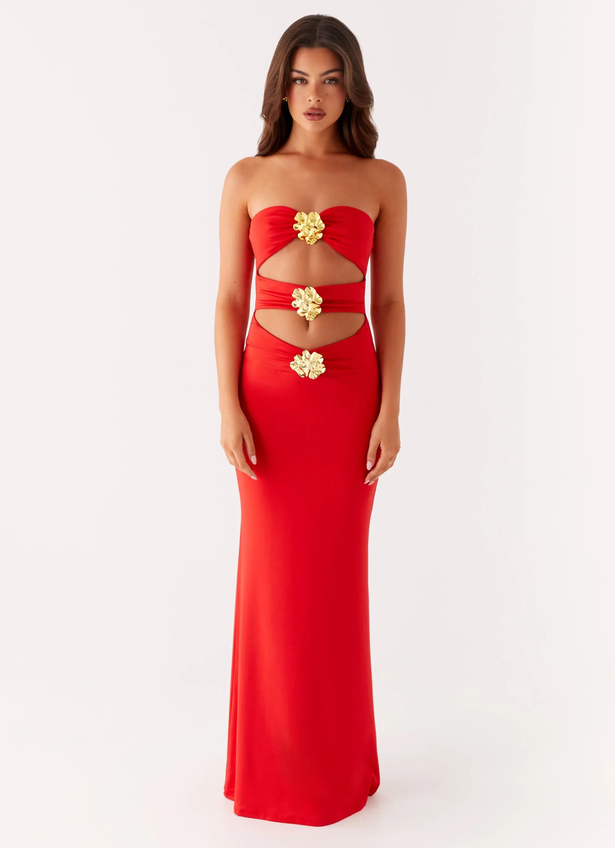Bold Movement Raye Maxi Dress - Tangerine