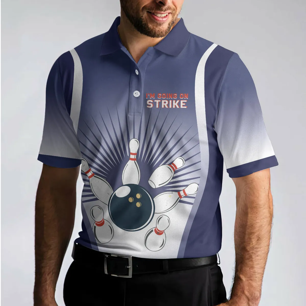 I'M Going On Strike Bowling Polo Shirt, Striking Bowling Polo Shirt, Best Bowling Shirt For Men Coolspod