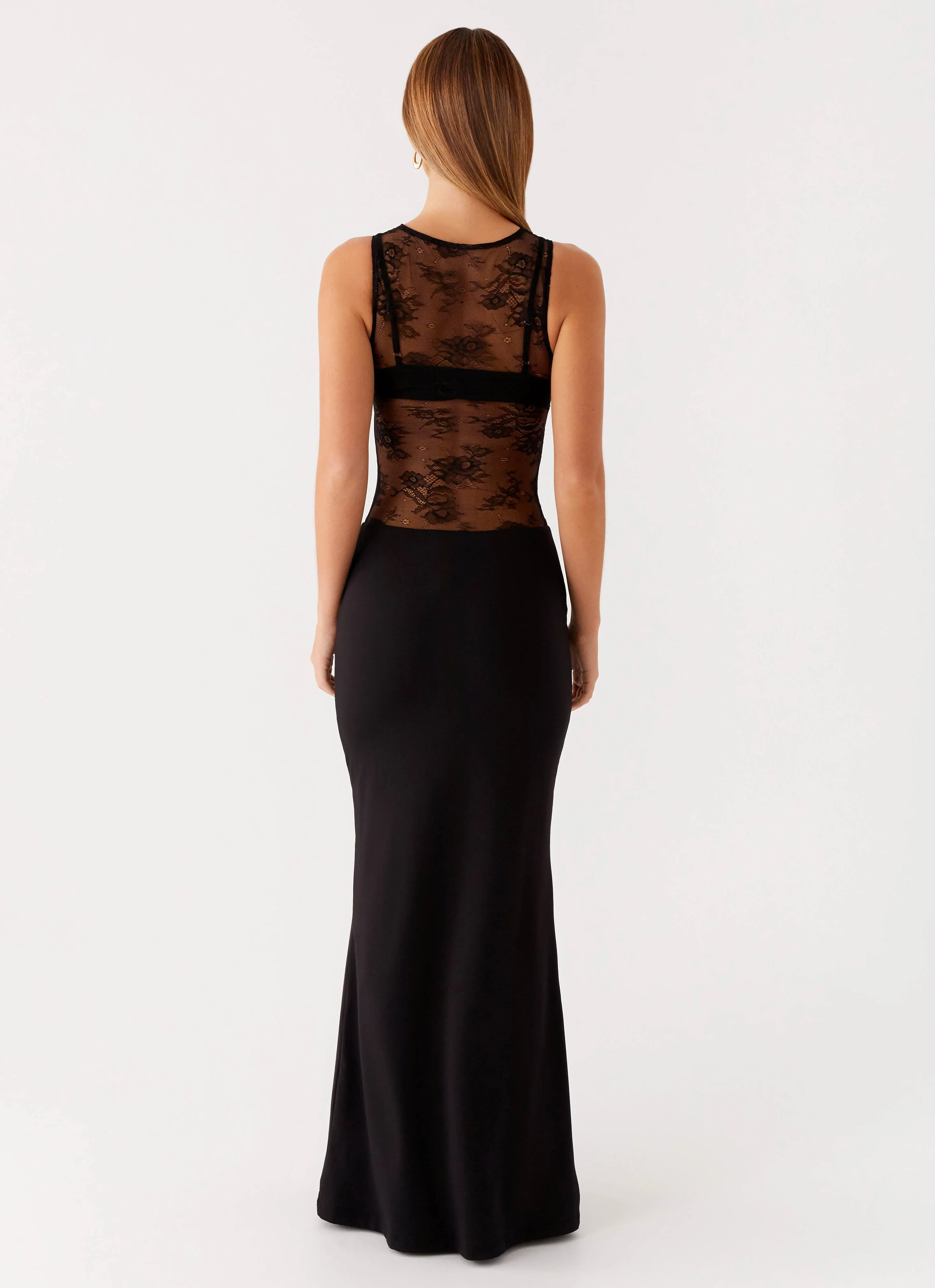 Imperial Maxi Dress - Black Comfort Layer Wear Comfort and Elegance