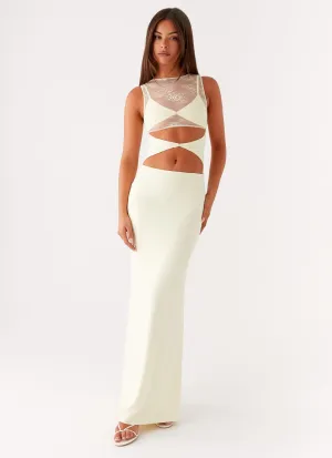Modern Movement Formal Choice Imperial Maxi Dress - Yellow