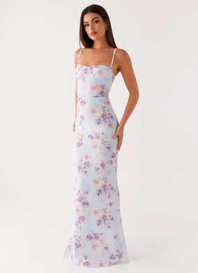 Impress Maxi Dress - Print Sophisticated Cut Garden Scene