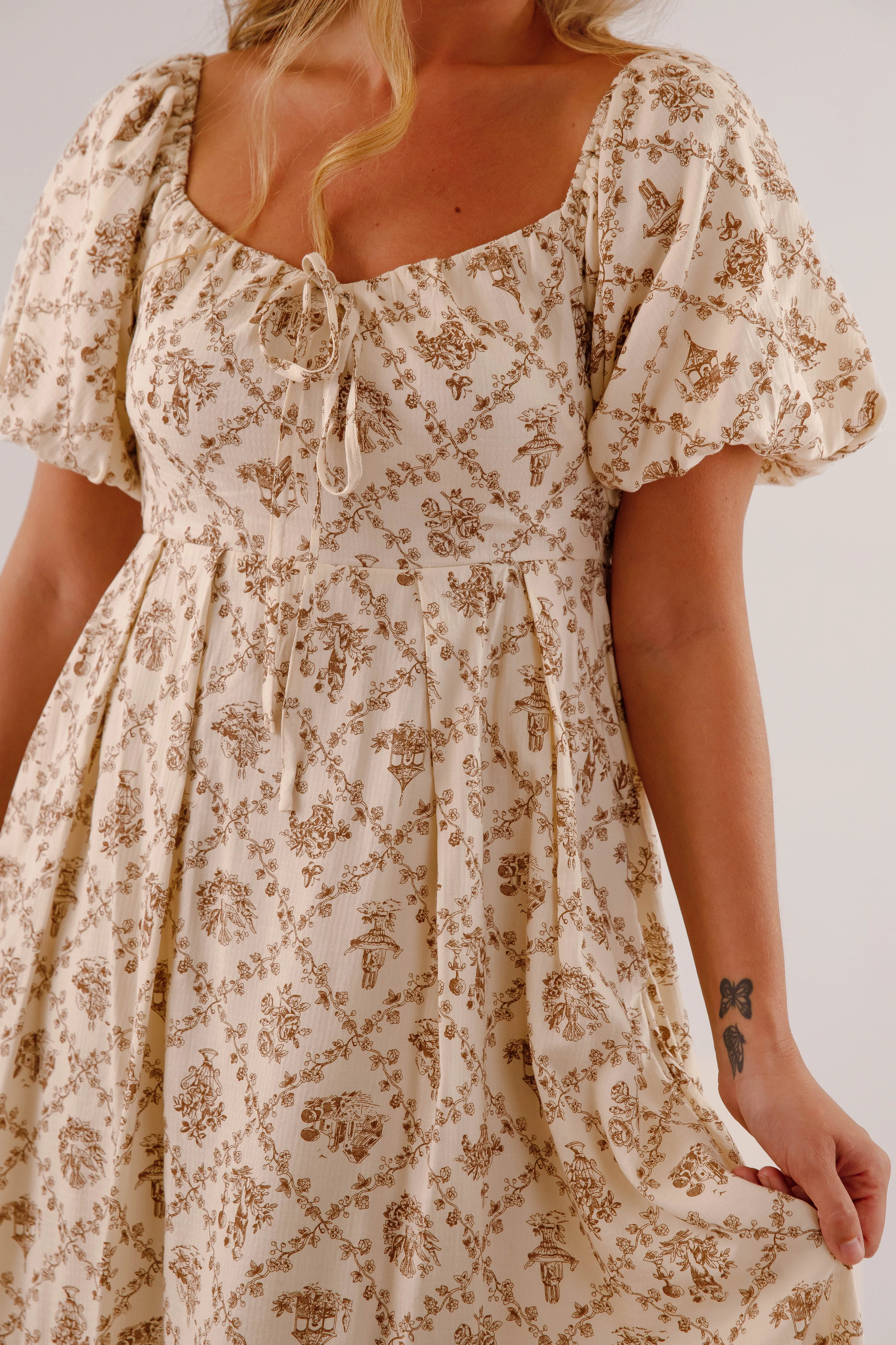 In My Nature Midi Dress Light Weave