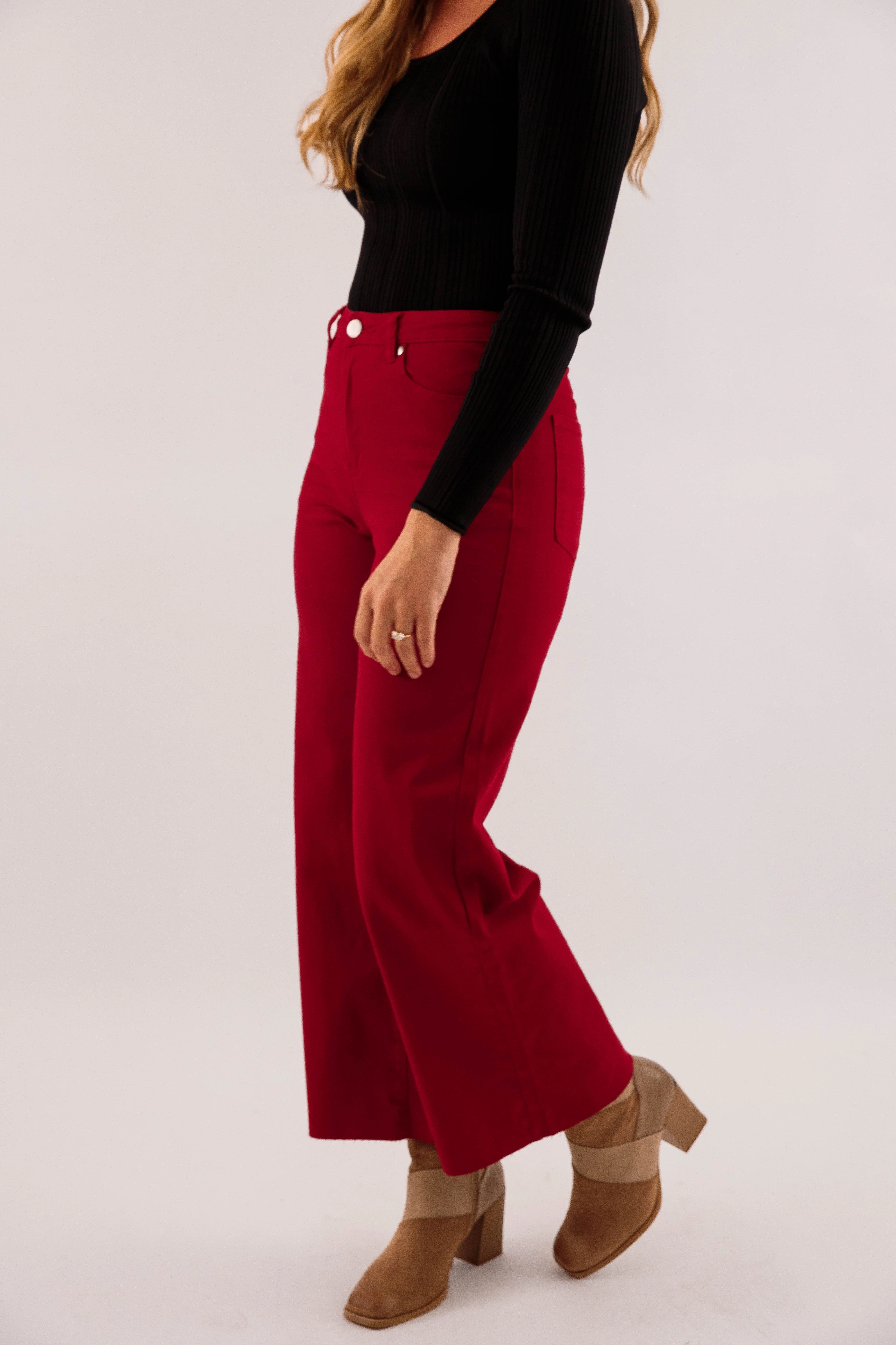 In Deep Thought Denim-Wine Durable Weave