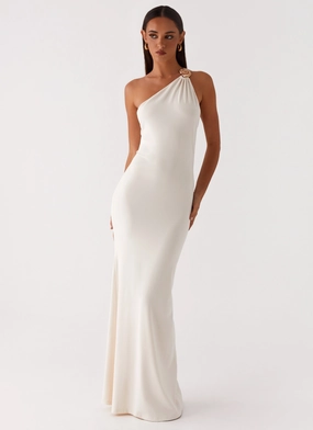Infinity Maxi Dress - Ivory Fall Ready Pure Color