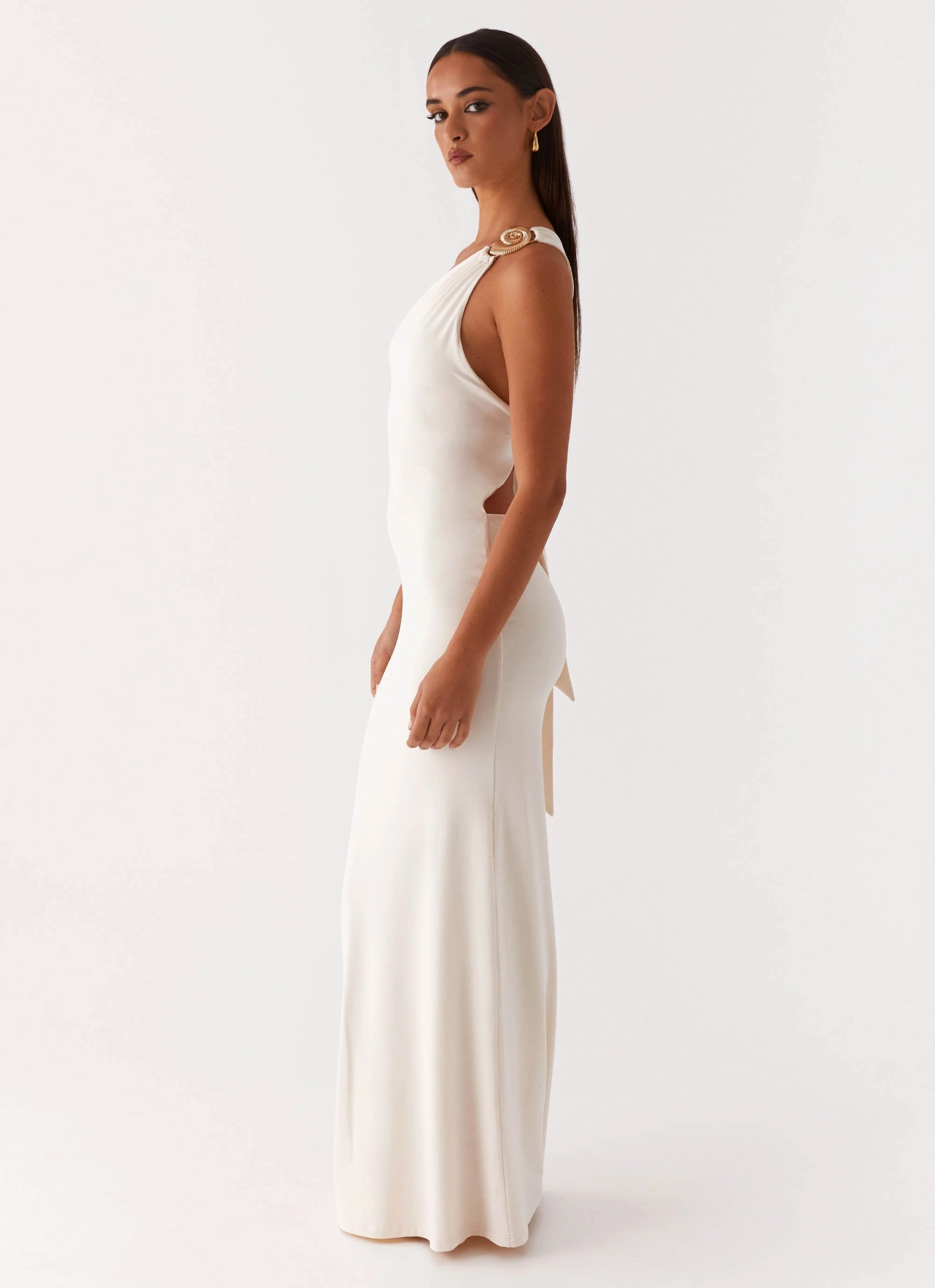 Fair-Trade Petite friendly Infinity Maxi Dress - Ivory