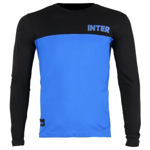 Inter Milan Long Sleeve T-Shirt Blue/Black