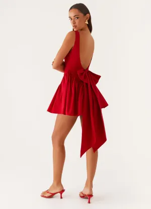 WrinkleResistantFinish Invited Mini Dress - Red
