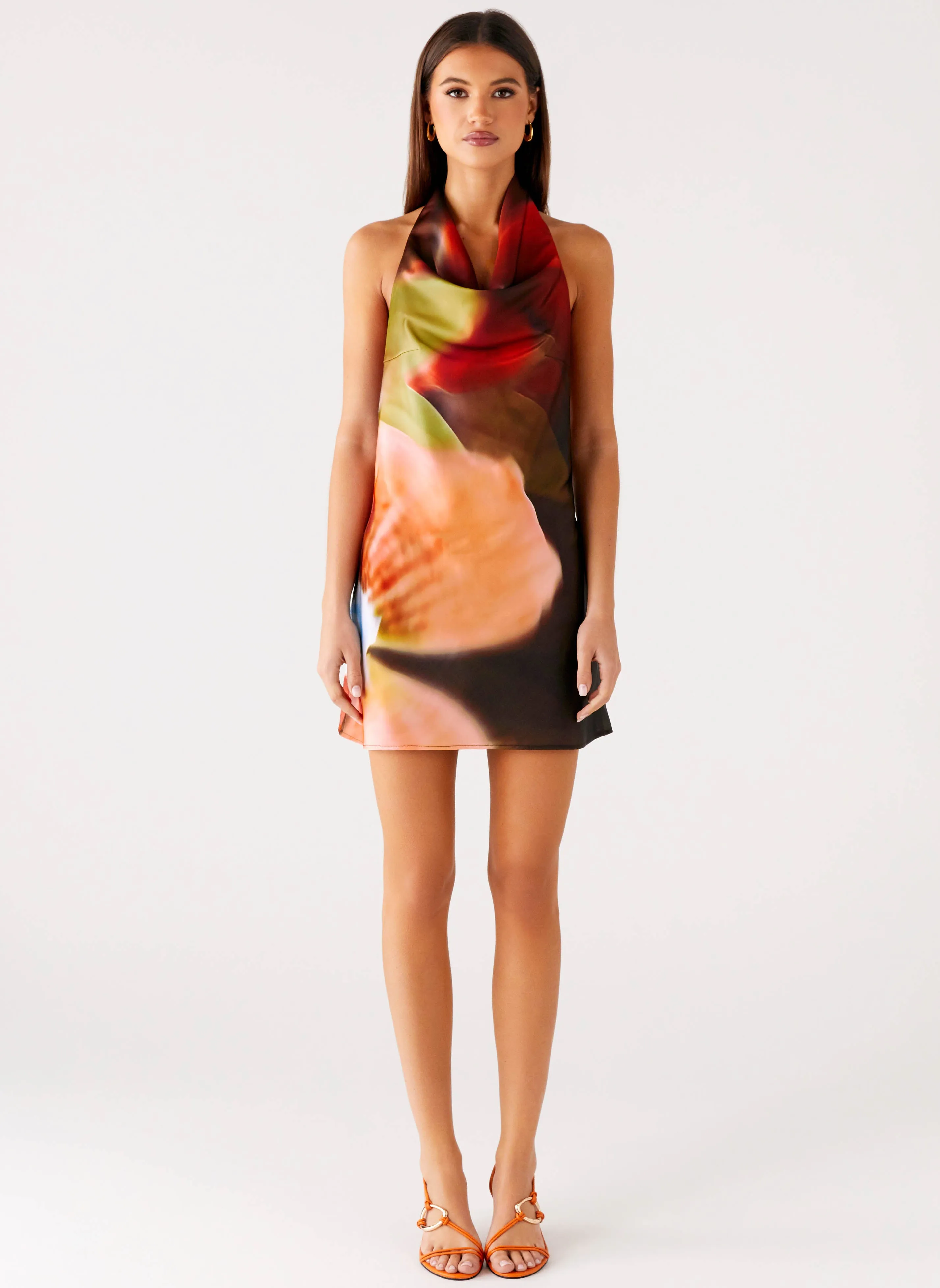 Iridessa Mini Dress - Moody Floral Versatile Layer