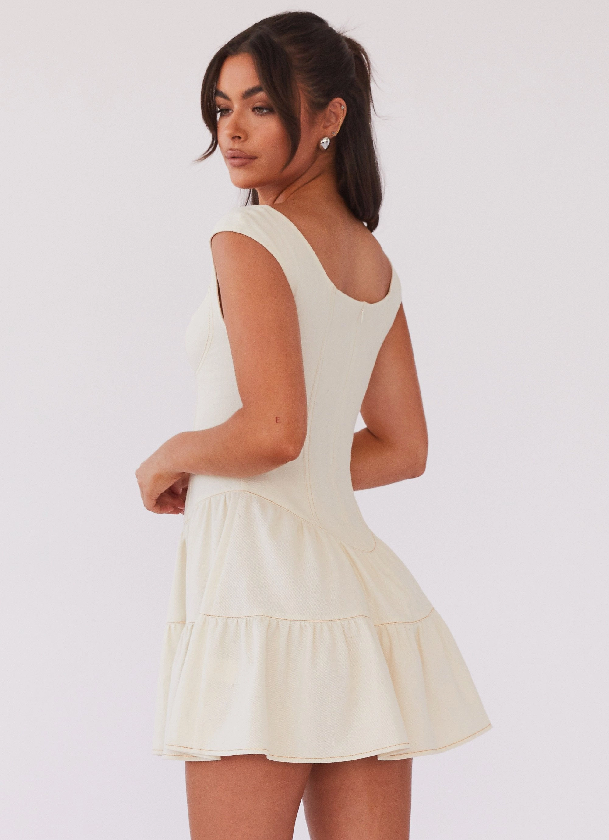 Professional Look Isabella Denim Bustier Dress - Antique