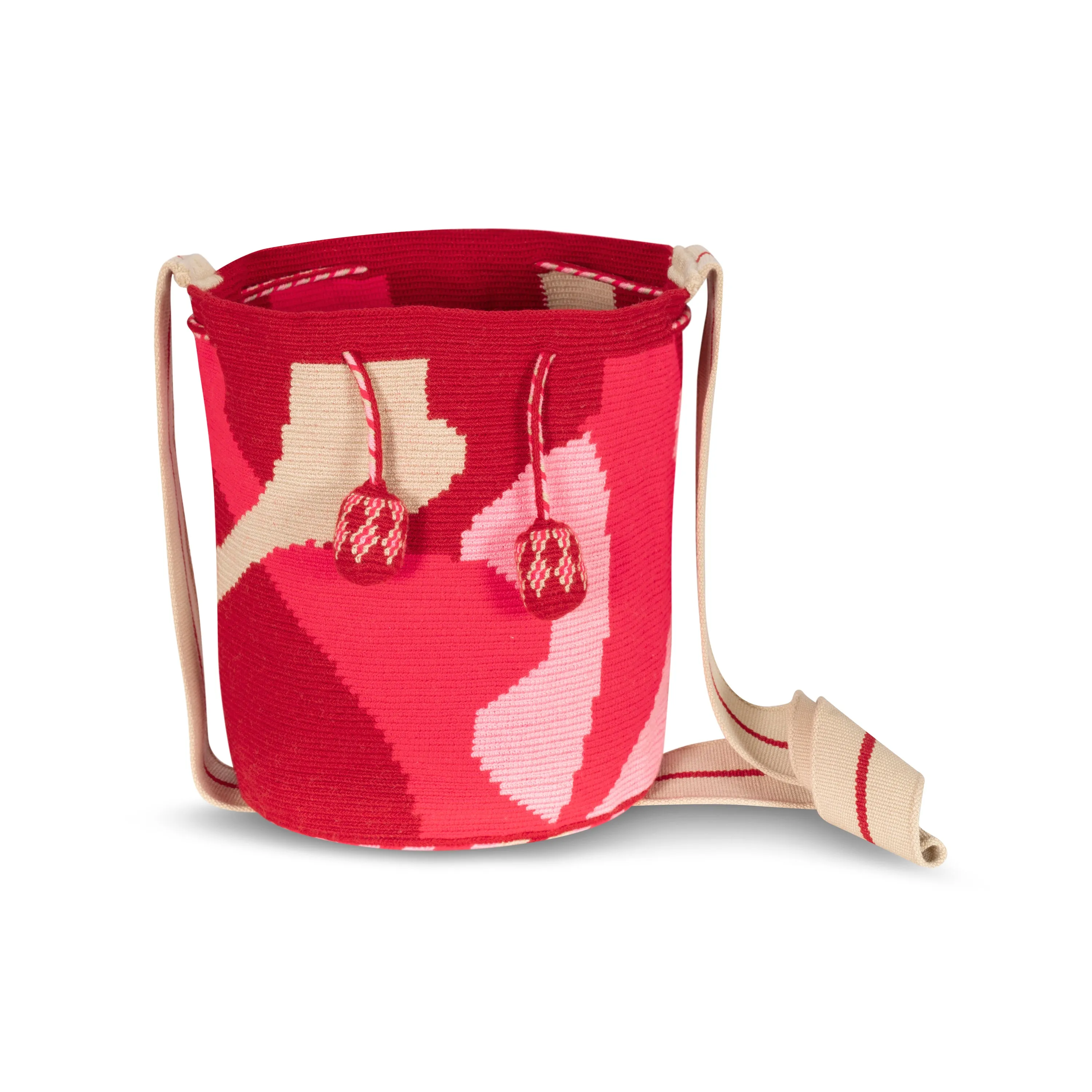 Ishashi Large Wayuu Crossbody Bag - Red