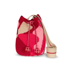 Ishashi Large Wayuu Crossbody Bag - Red