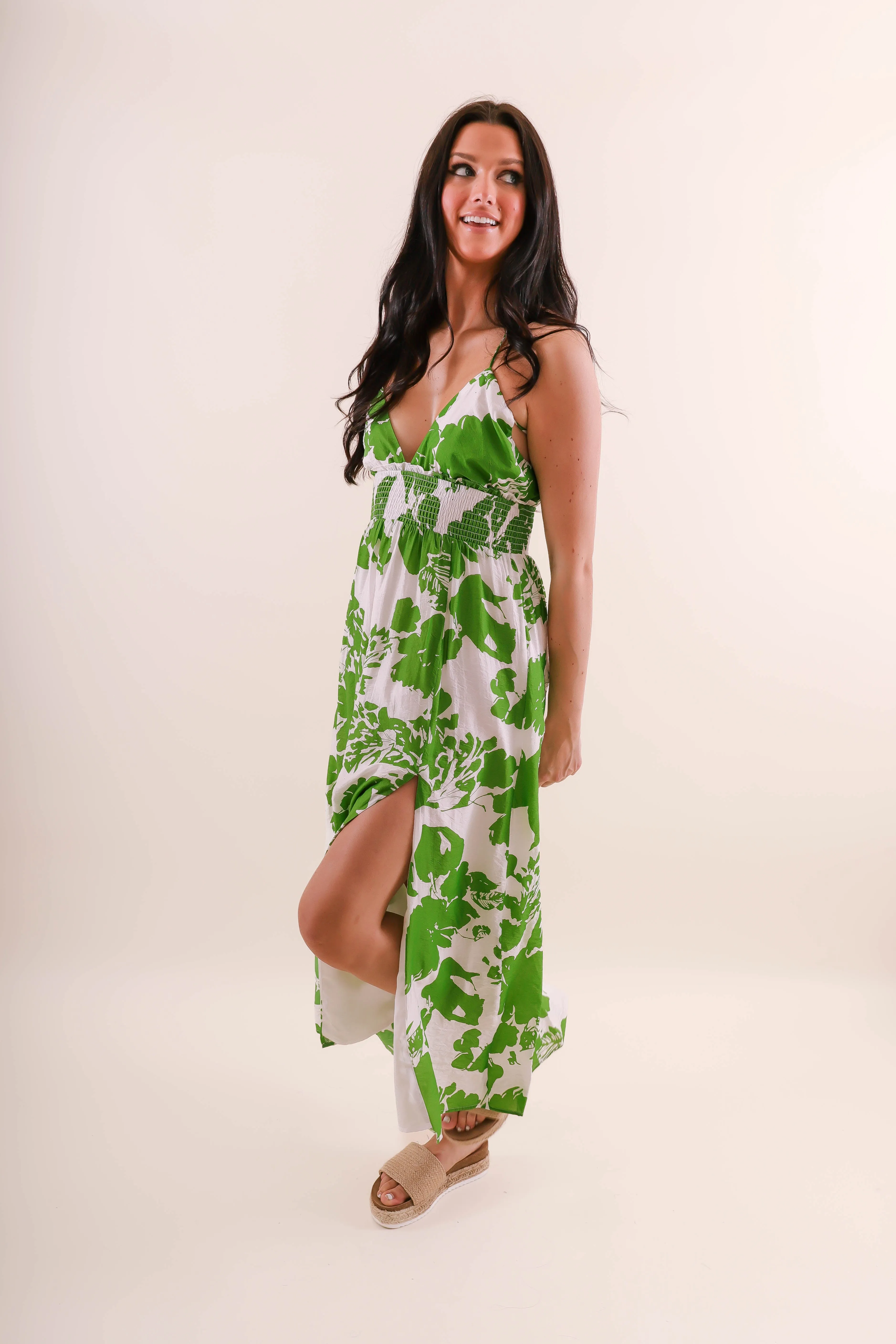 Nature Glow garden wedding Island Moments Midi Dress