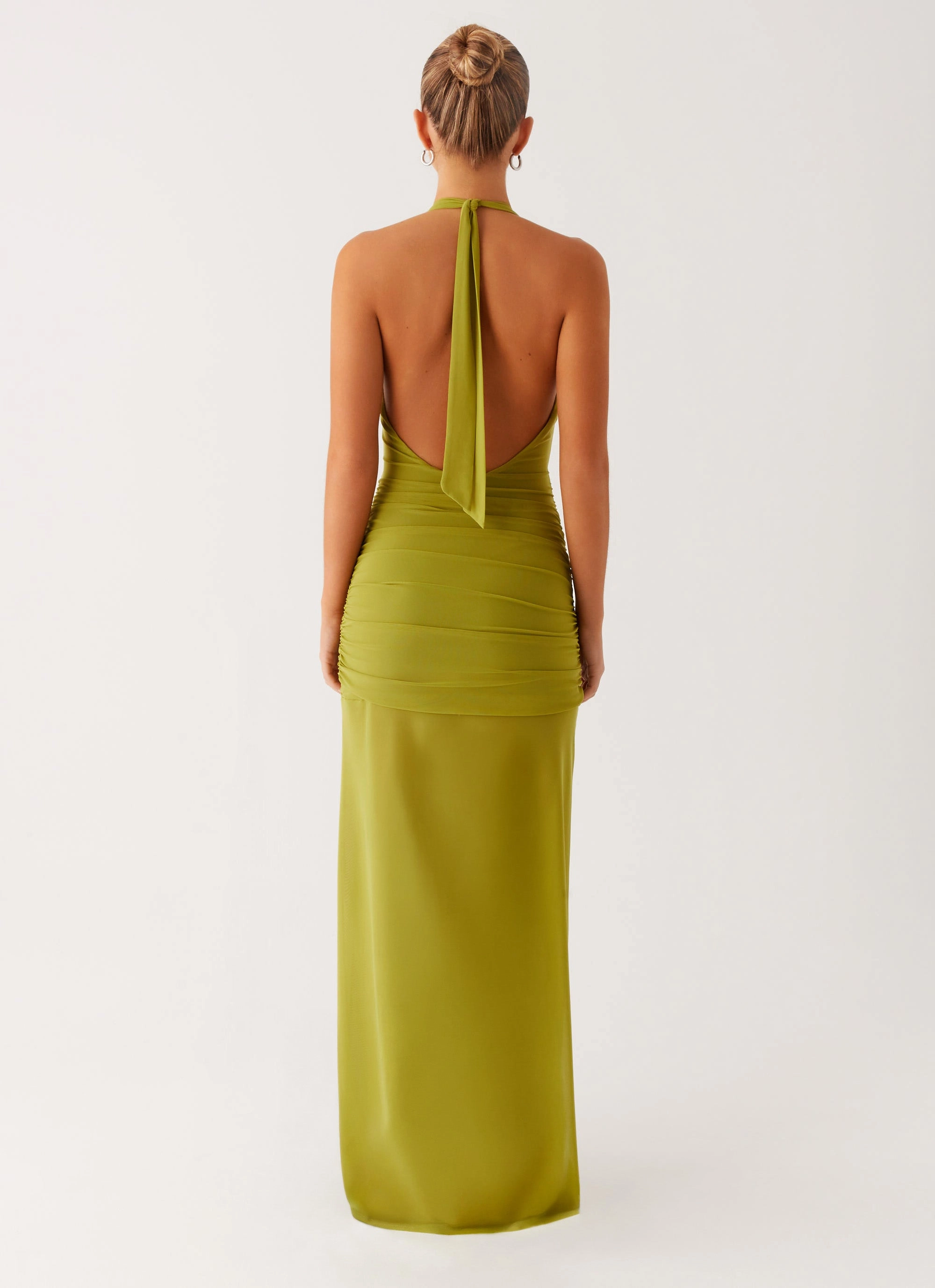 Flattering Style Comfy and Elegant Island Muse Dress - Lime