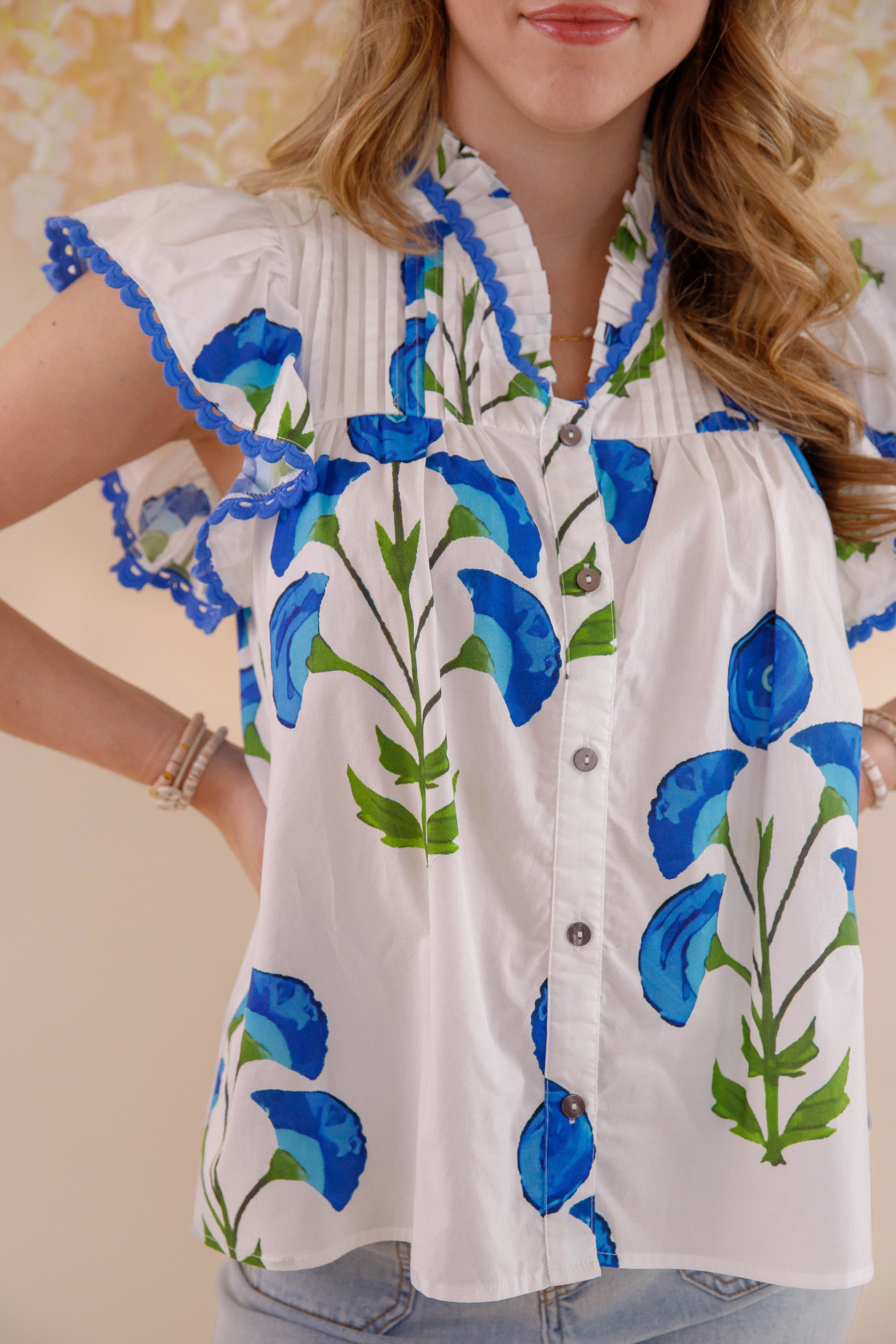 It's Been Done Blouse-White MultiFunctionalPockets