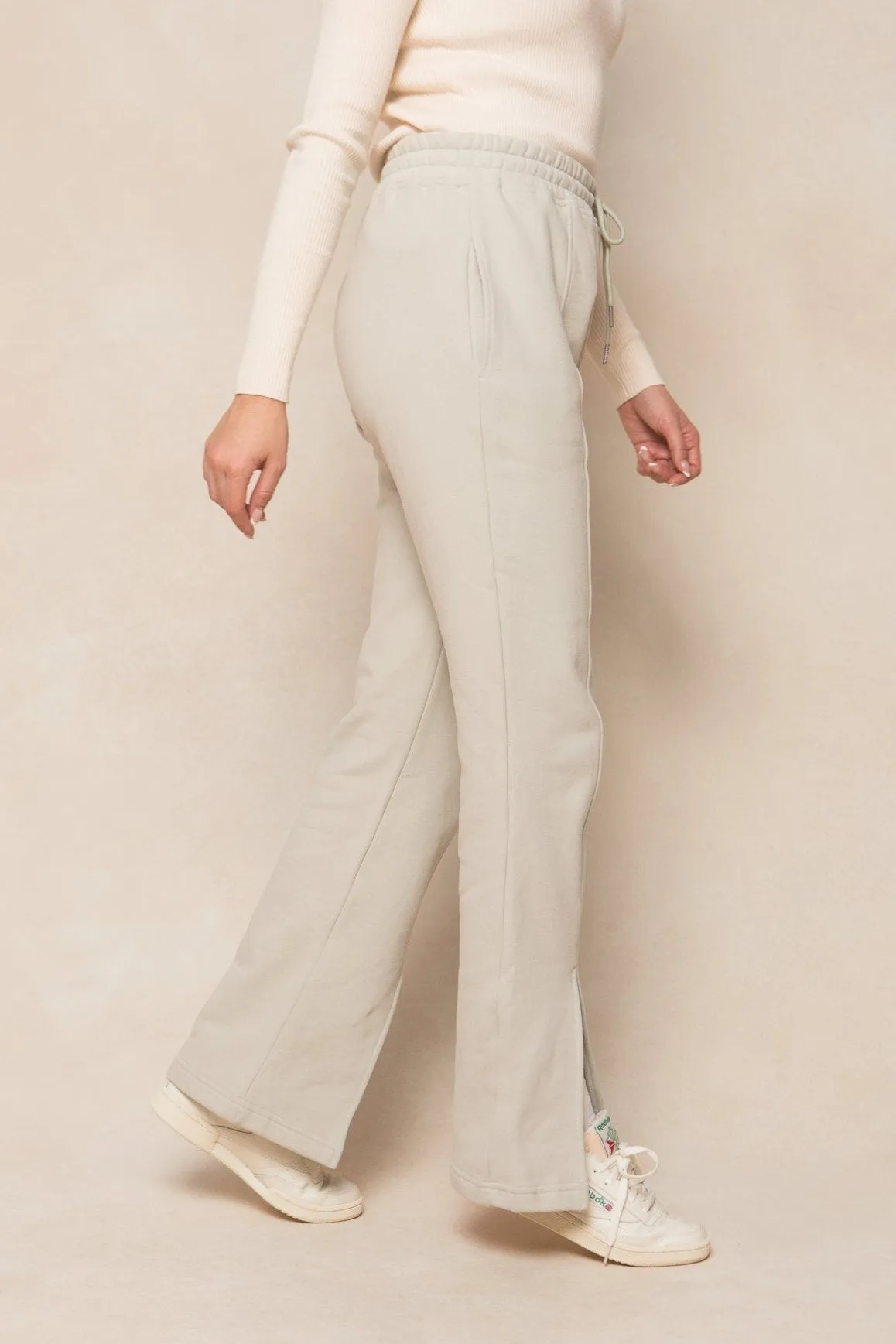 Ivy Flare Sweatpants in Sage