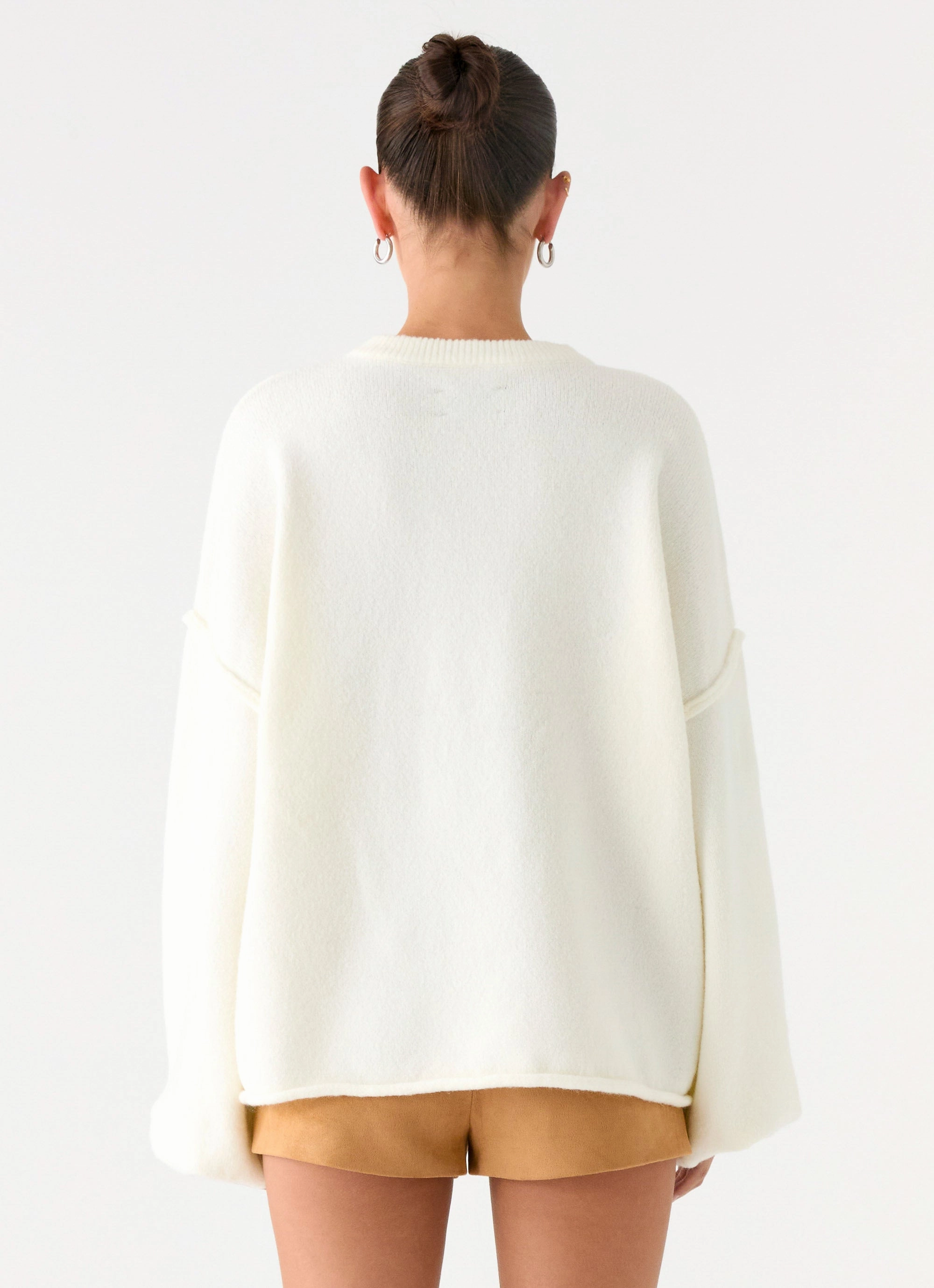 Jack Oversized Knit Sweater - Cream Cold Days