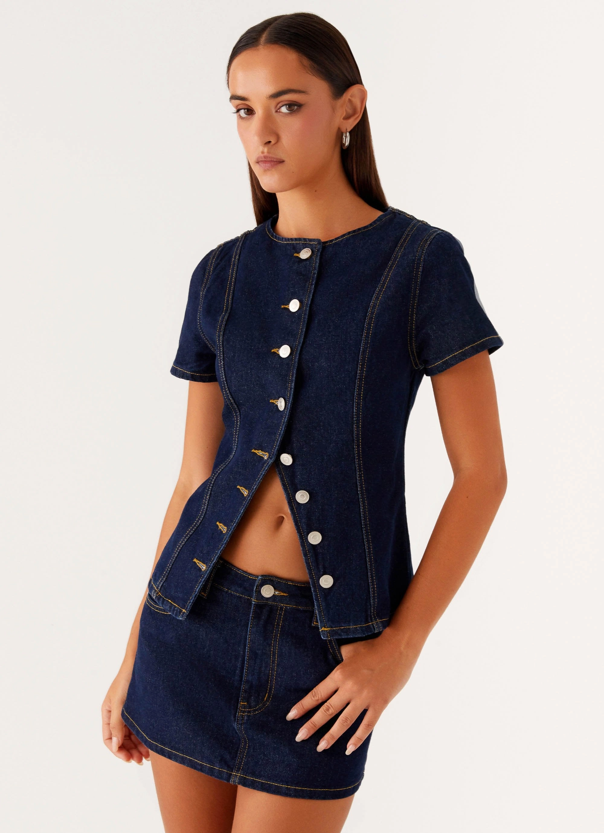 Jagger Top - Indigo Reverseble Design
