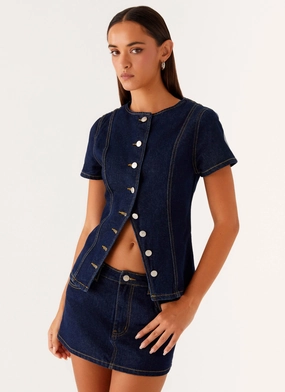 Jagger Top - Indigo Reverseble Design