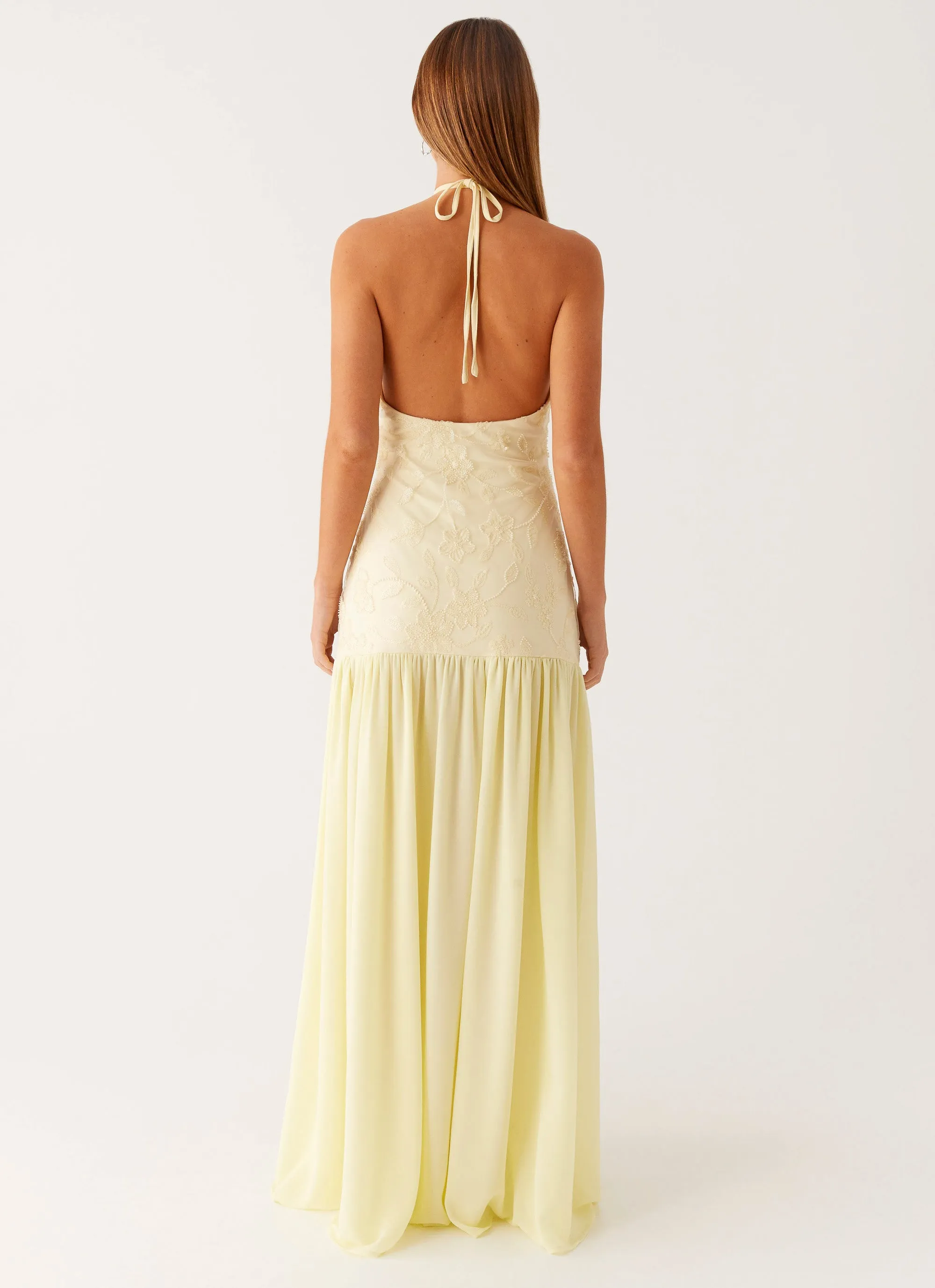 Flow Ready Smooth Wear Janelle Beaded Maxi Dress - Yellow