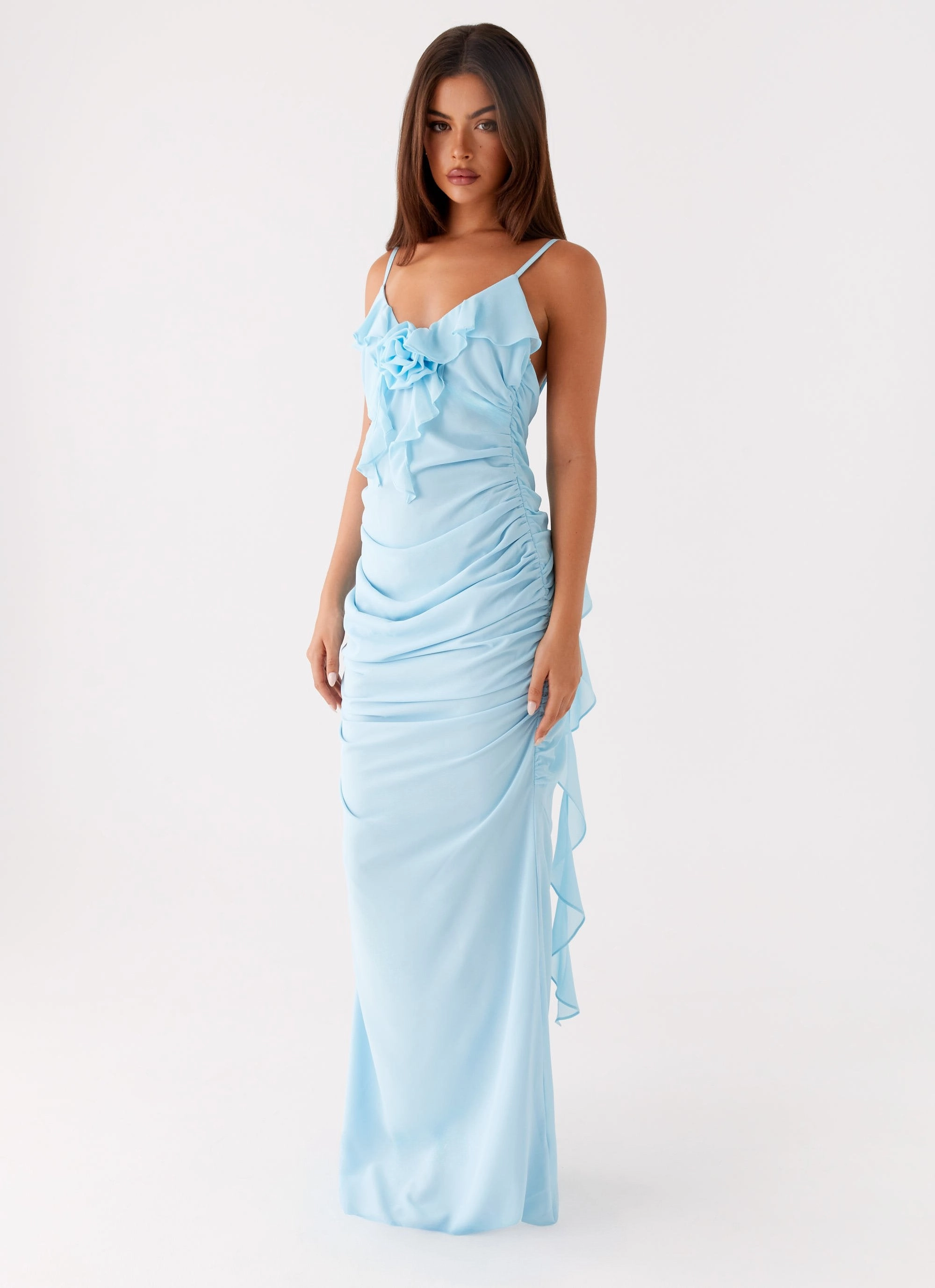 relaxed shape Essential Piece Jasmina Maxi Dress - Blue
