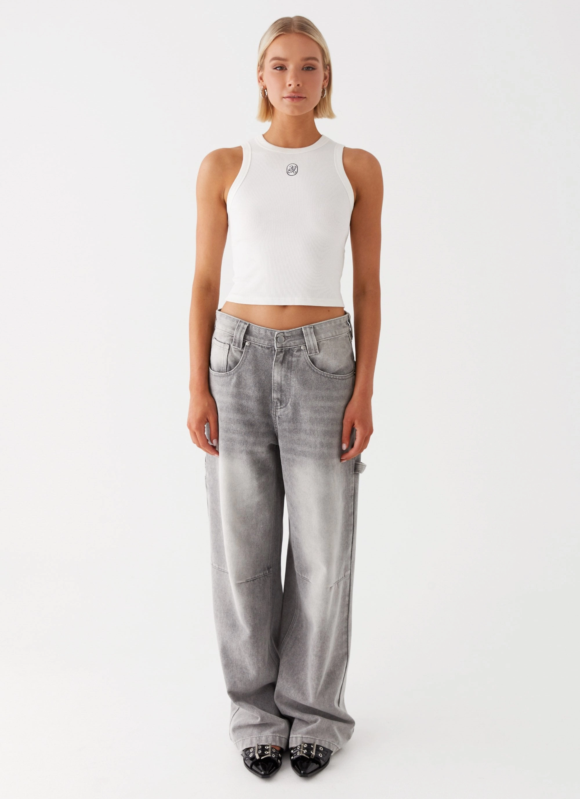 Jaylie Denim Jeans - Light Wash Non Restrictive Cut Four Way Stretch