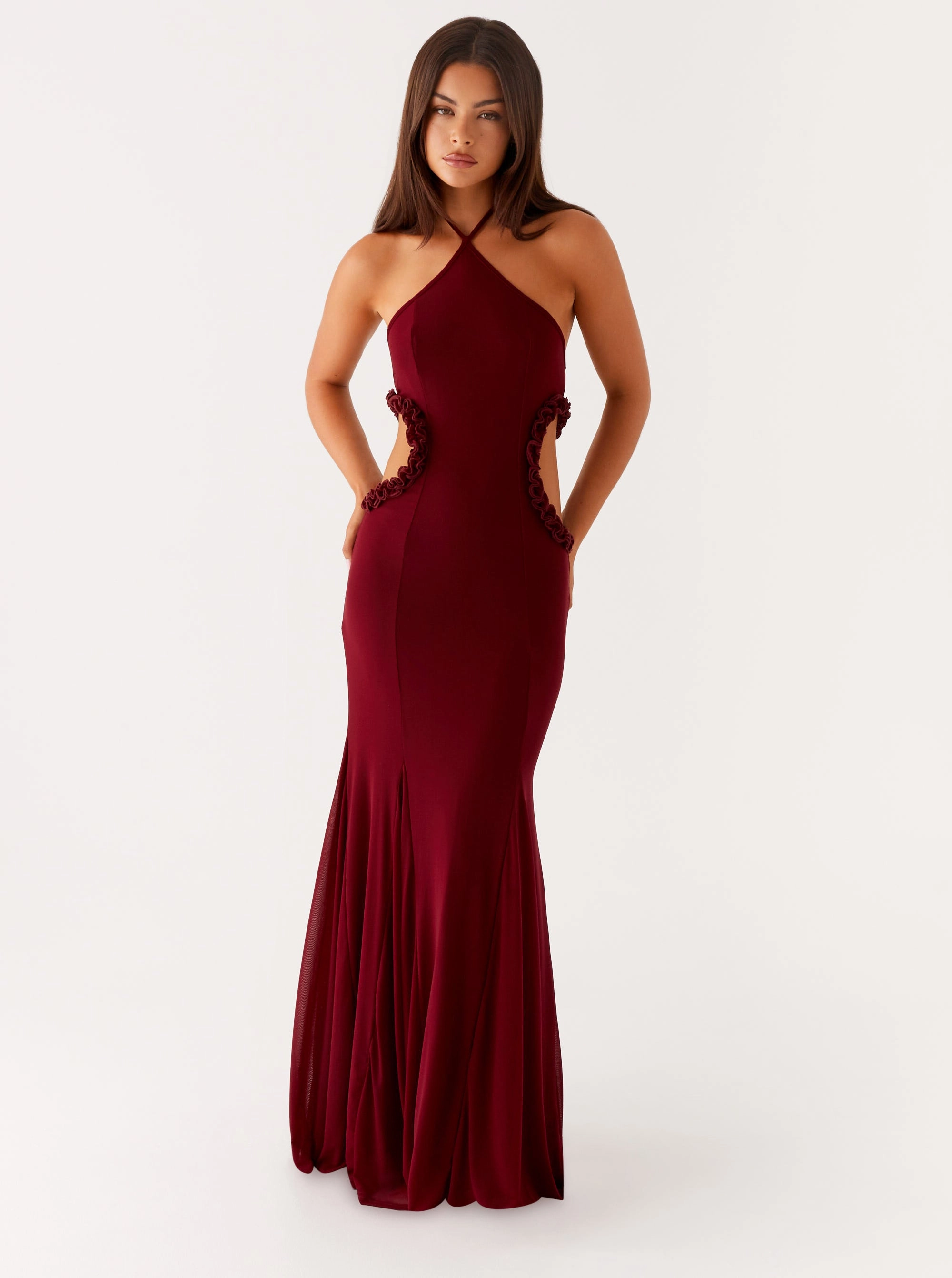 Relaxed Vibe Travel Friendly Jemima Maxi Dress - Raspberry Wine