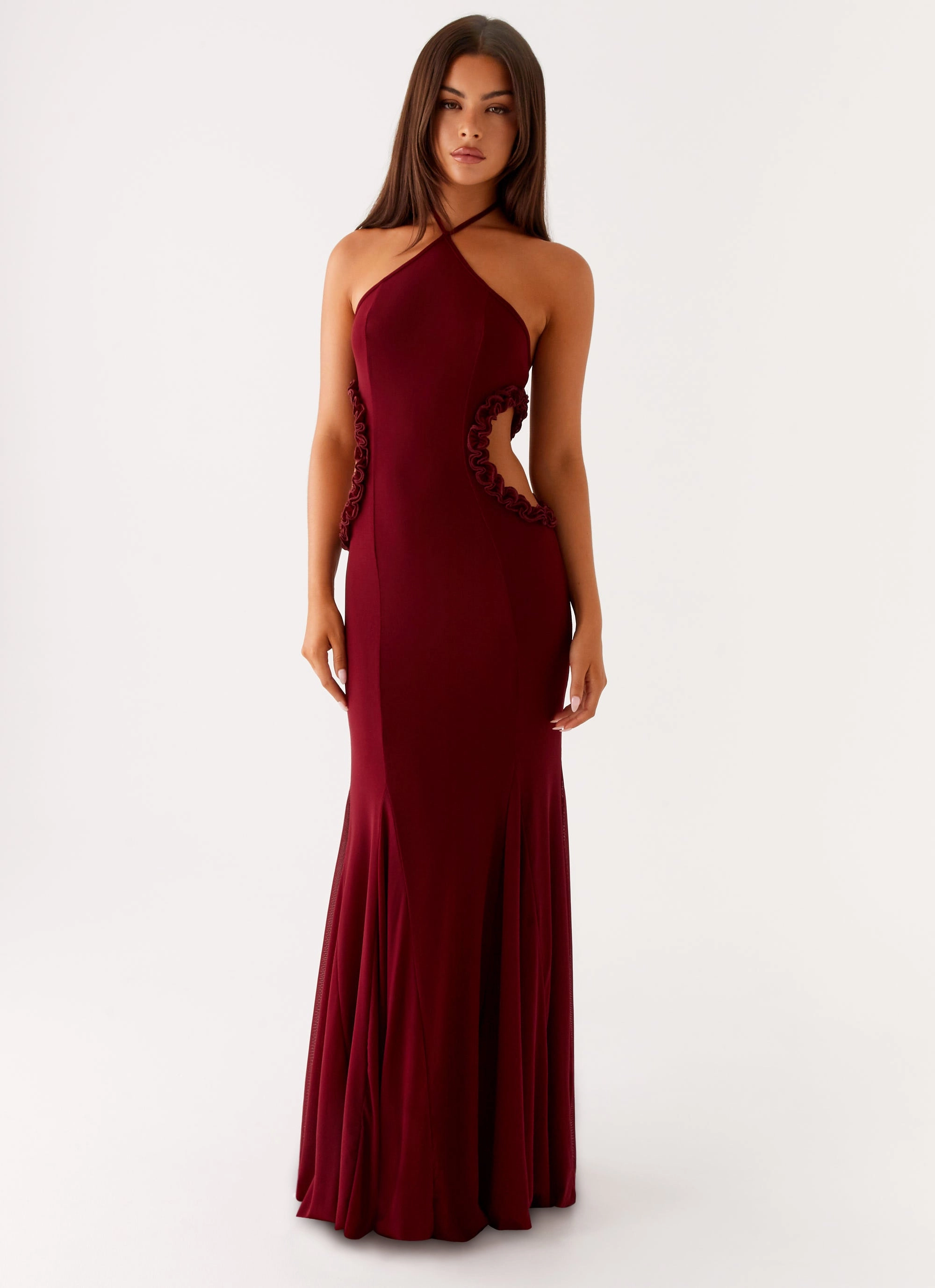 Effortless Touch Chill Fashion Jemima Maxi Dress - Raspberry Wine