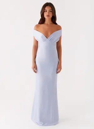 Jenner Maxi Dress - Blue Sleek Comfort Day Ready Look