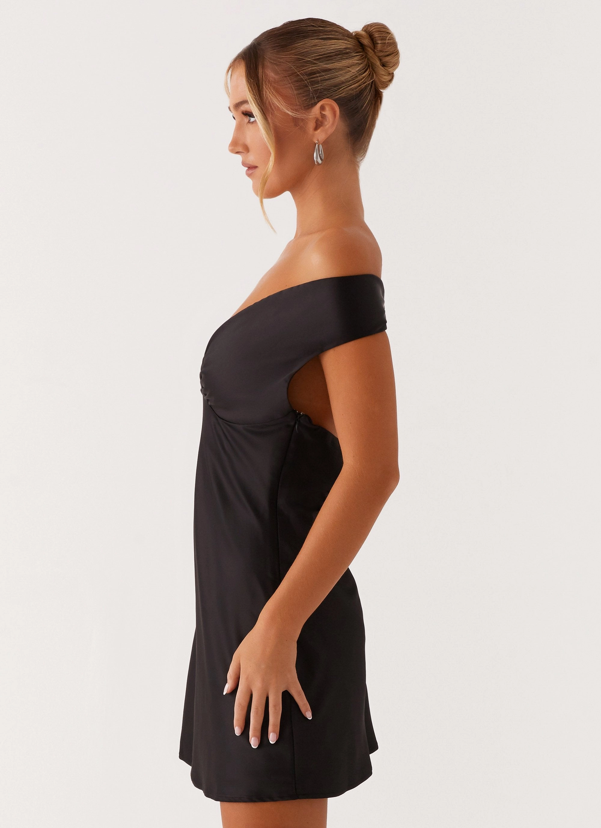 Jenner Mini Dress - Black Sheer Element