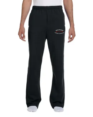 Jerzees Adult NuBlend® Open-Bottom Fleece Sweatpants-CAN-MELROSEXC24-974MP-Black