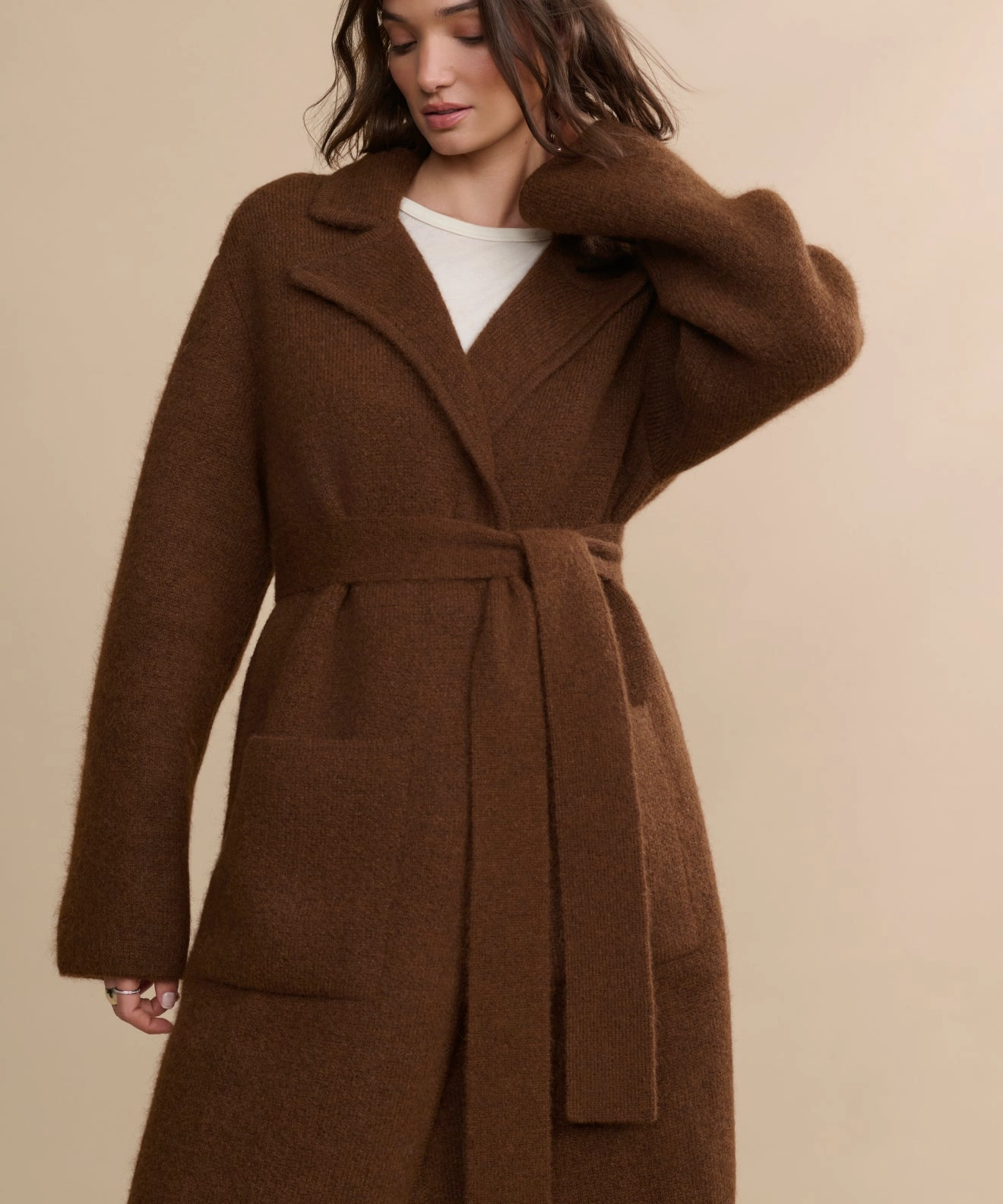Jessica Sweater Coat Windproof Closure Light Day Jacket