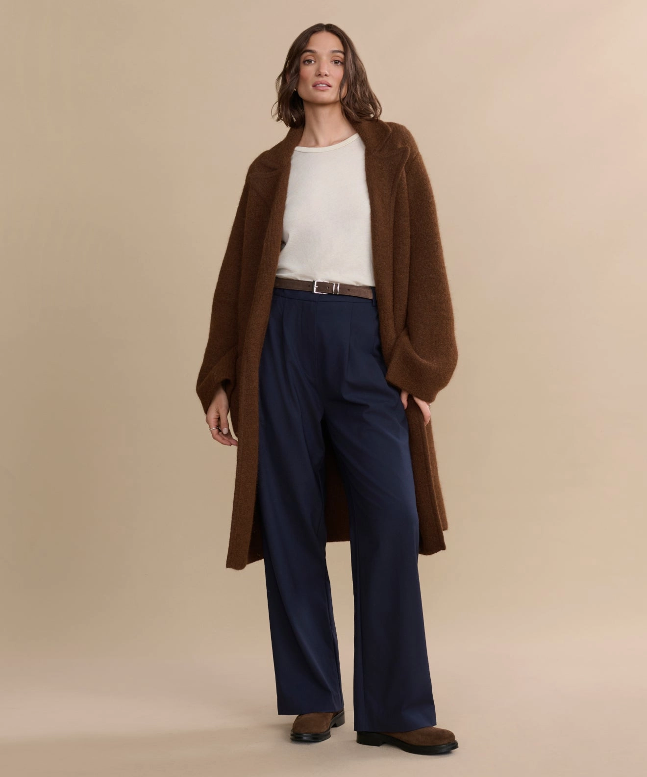 Water Repellent Finish Warm Lining Jessica Sweater Coat