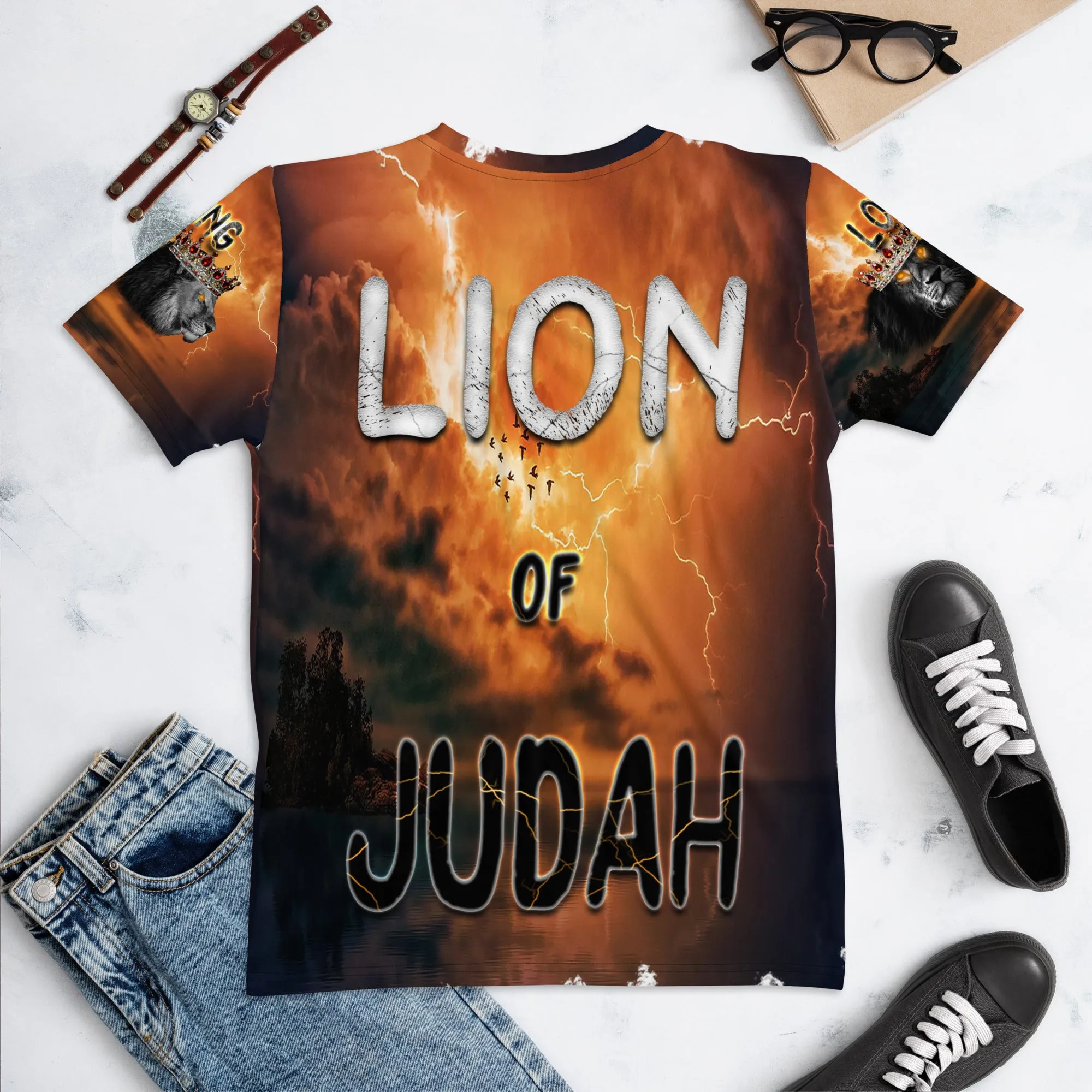Jesus Lion of Judah AOP - Women's Short Sleeve T-shirt