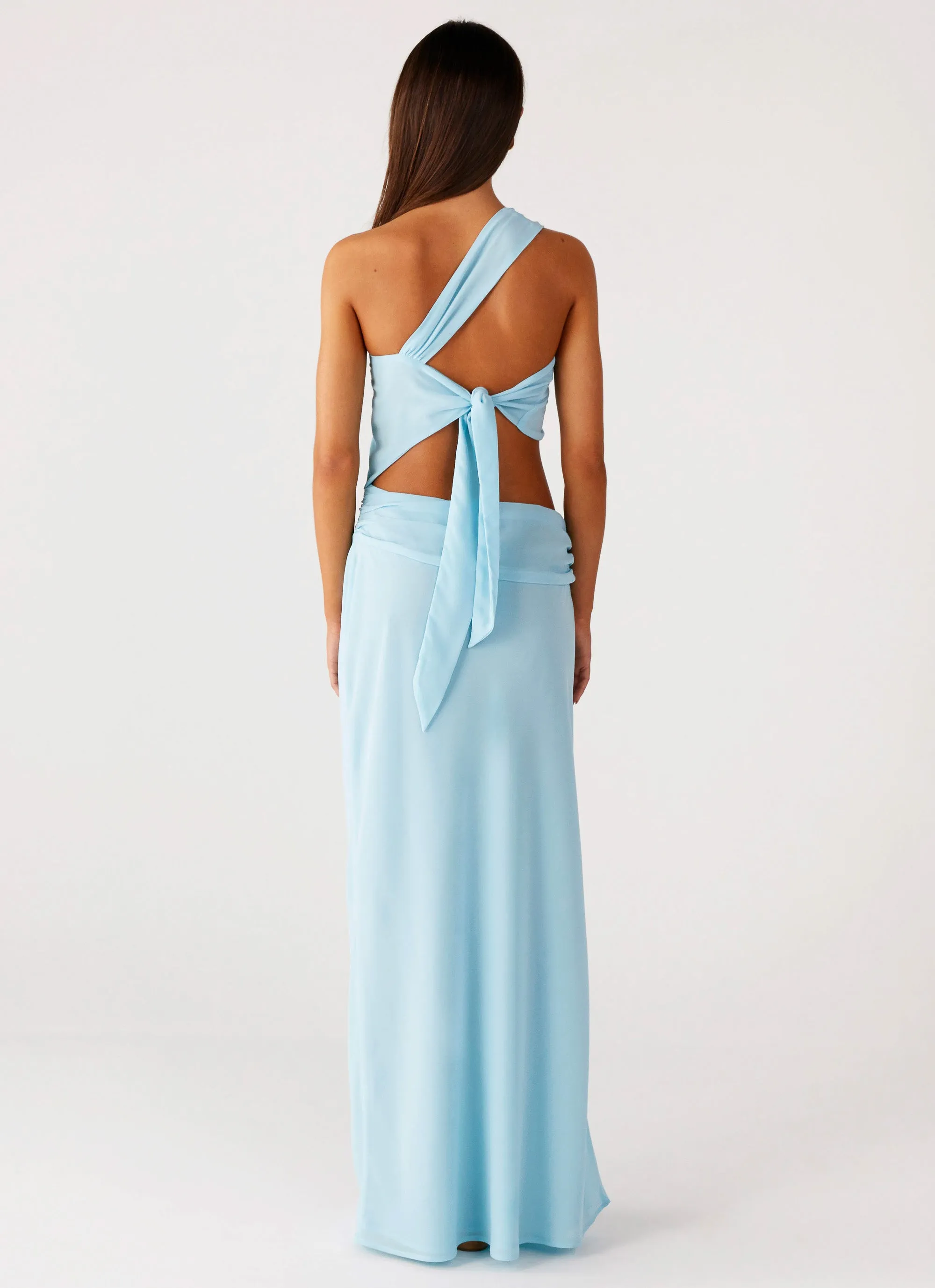 Cindelle One Shoulder Maxi Dress - Turquoise Lounge Style Inner Feel