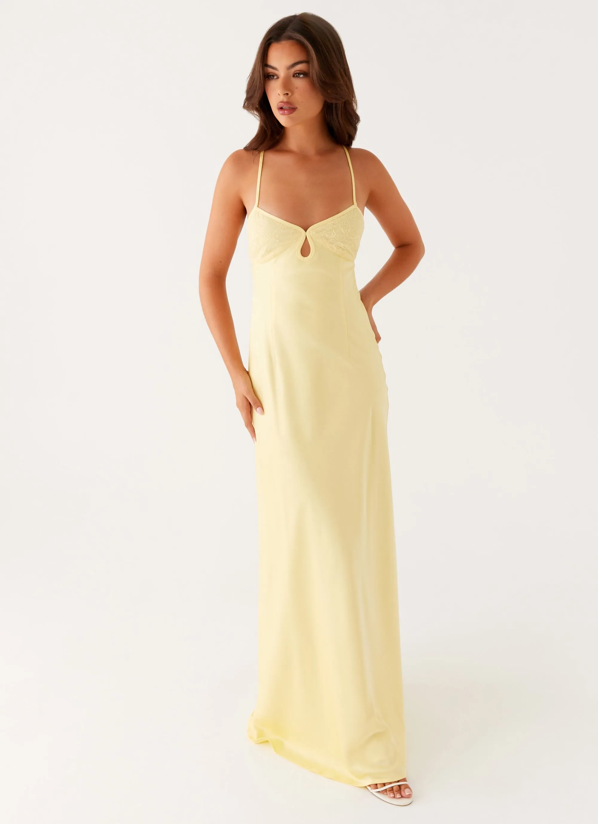 Joanie Maxi Dress - Yellow Easy Fit