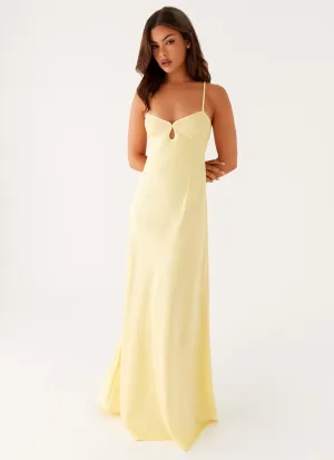 Light Wrap Free Step Joanie Maxi Dress - Yellow