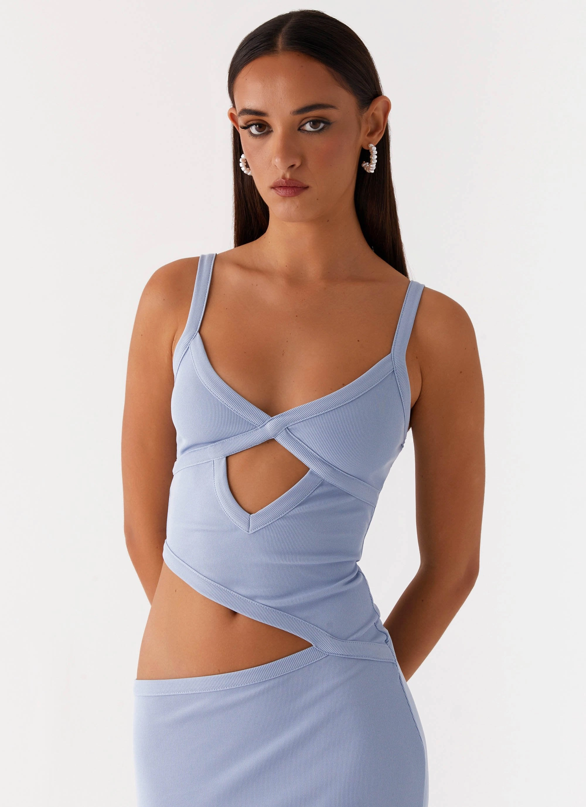 Neutral Feel Soft Vibes Jocelyn Maxi Dress - Blue