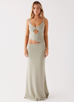 Jocelyn Maxi Dress - Sage Sleek Feel Soft Harmony