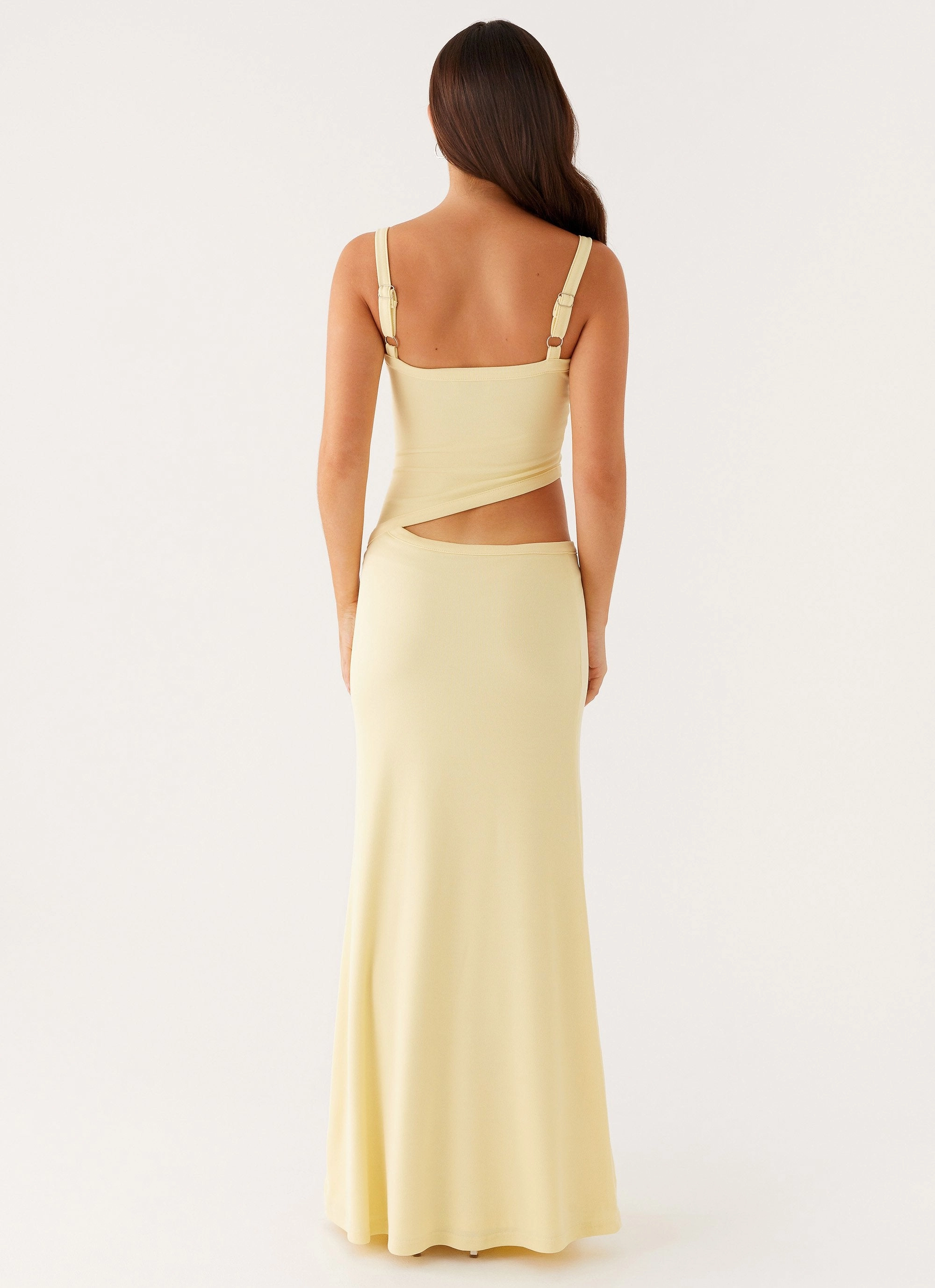 Jocelyn Maxi Dress - Yellow Romance Glow Sleek and Simple