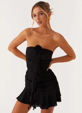 Jodie Mini Dress - Black Sunset Glow Summer Staple
