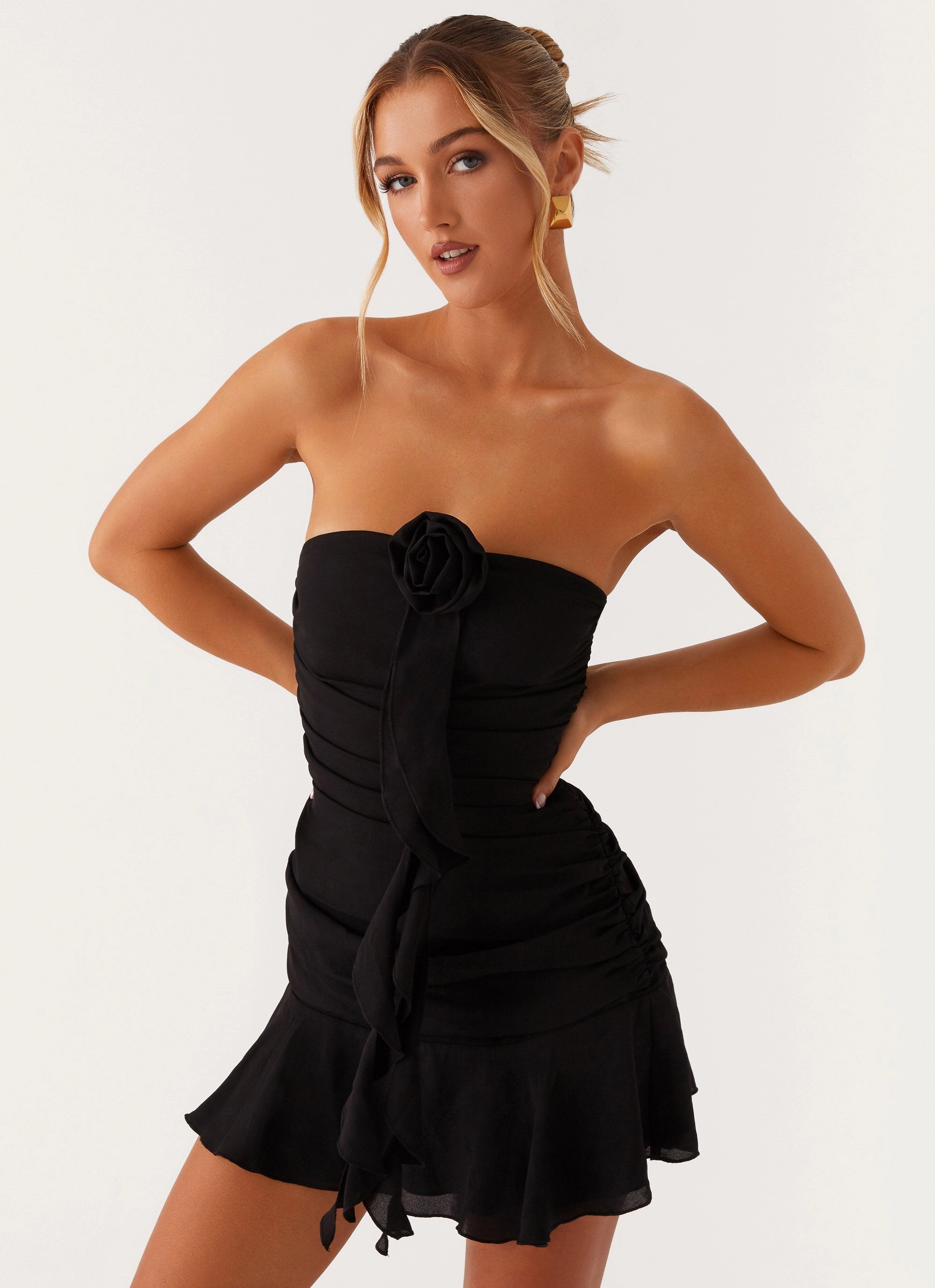 Jodie Mini Dress - Black Sunset Glow Summer Staple