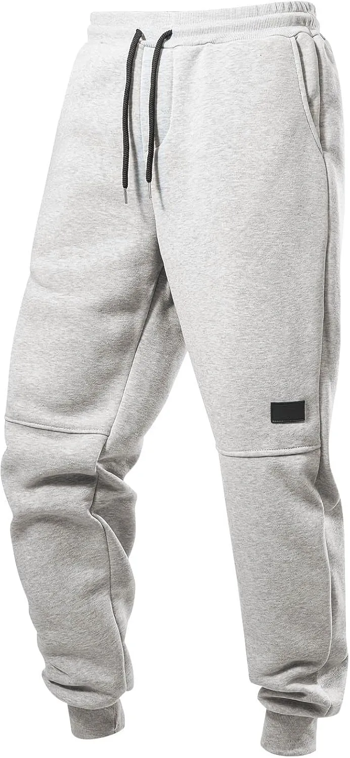 Joggers for Men Baggy Drawstring Waist Tapered Athletic Sweatpants with Pockets Casual Workout Active Running Pants