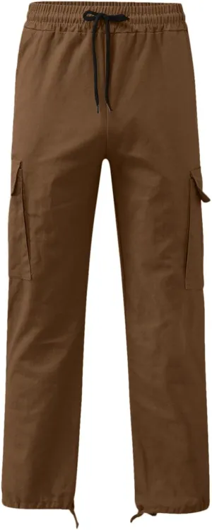Joggers Pants Man Pants Casual Jogging Sports Elastic with Pockets Men's Men's Pants Heavyweight Fleece Cargo