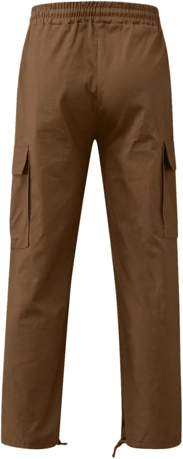 Joggers Pants Man Pants Casual Jogging Sports Elastic with Pockets Men's Men's Pants Heavyweight Fleece Cargo