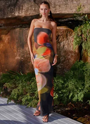 Jorja Maxi Dress - Moody Floral Minimal Design