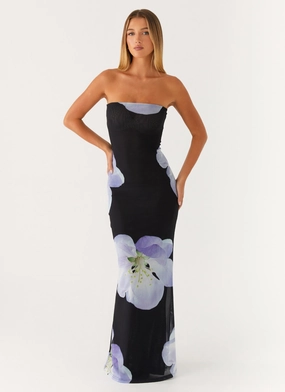 Jorja Maxi Dress - Flower Print Refined Finish Travel Ready