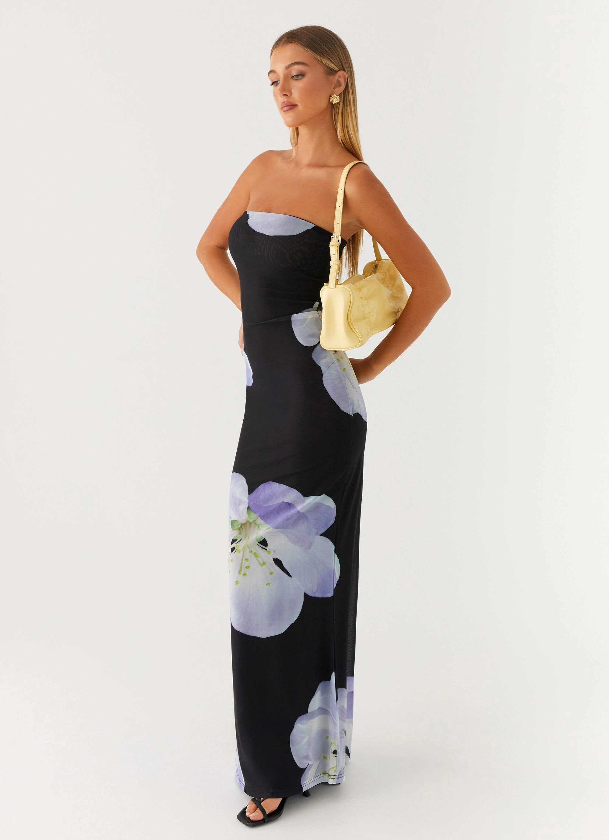 Delicate Tone Dry-Clean-Only Jorja Maxi Dress - Flower Print