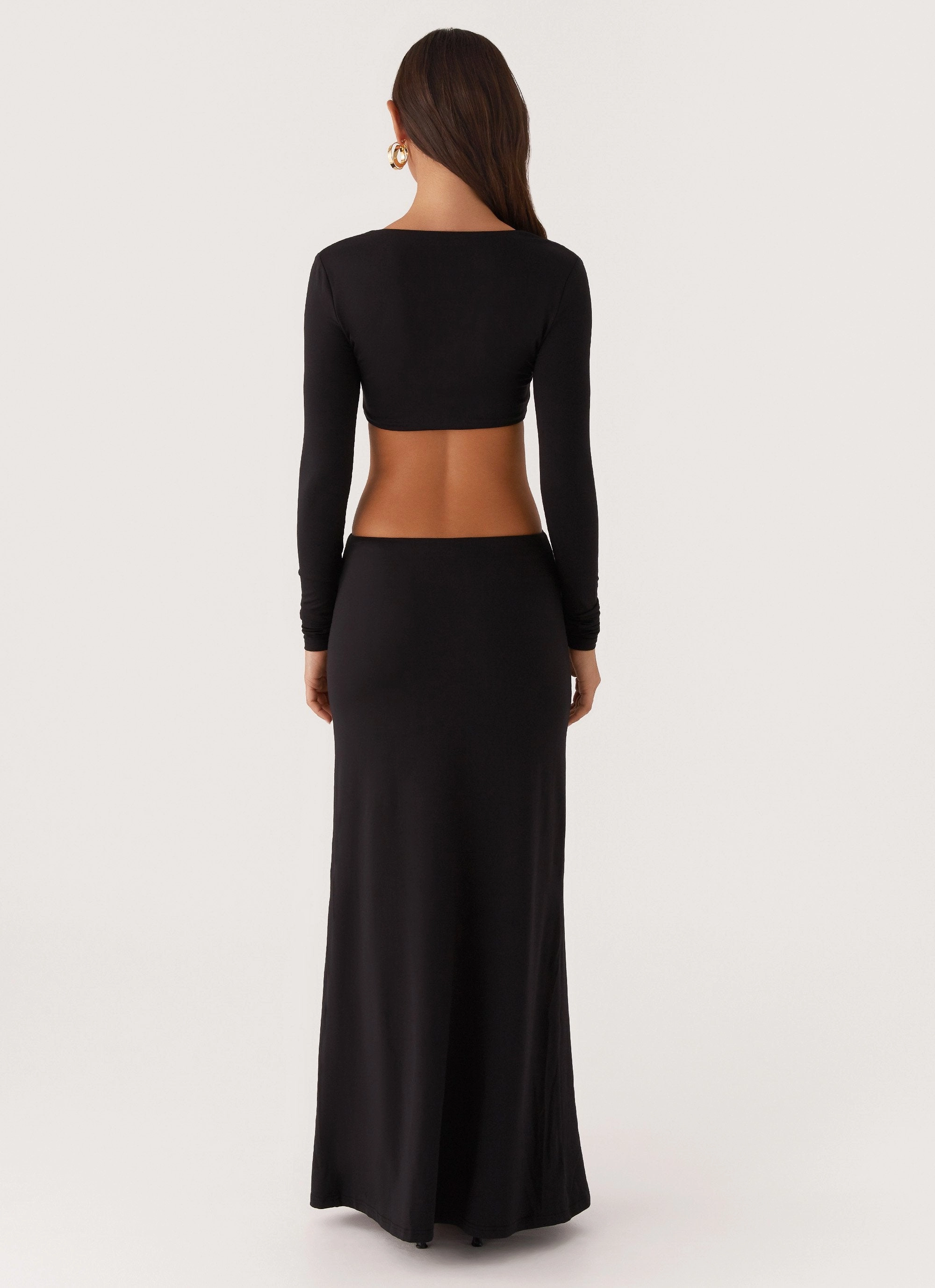 Jourdan Maxi Dress - Black Refined Form Transitional-Wear