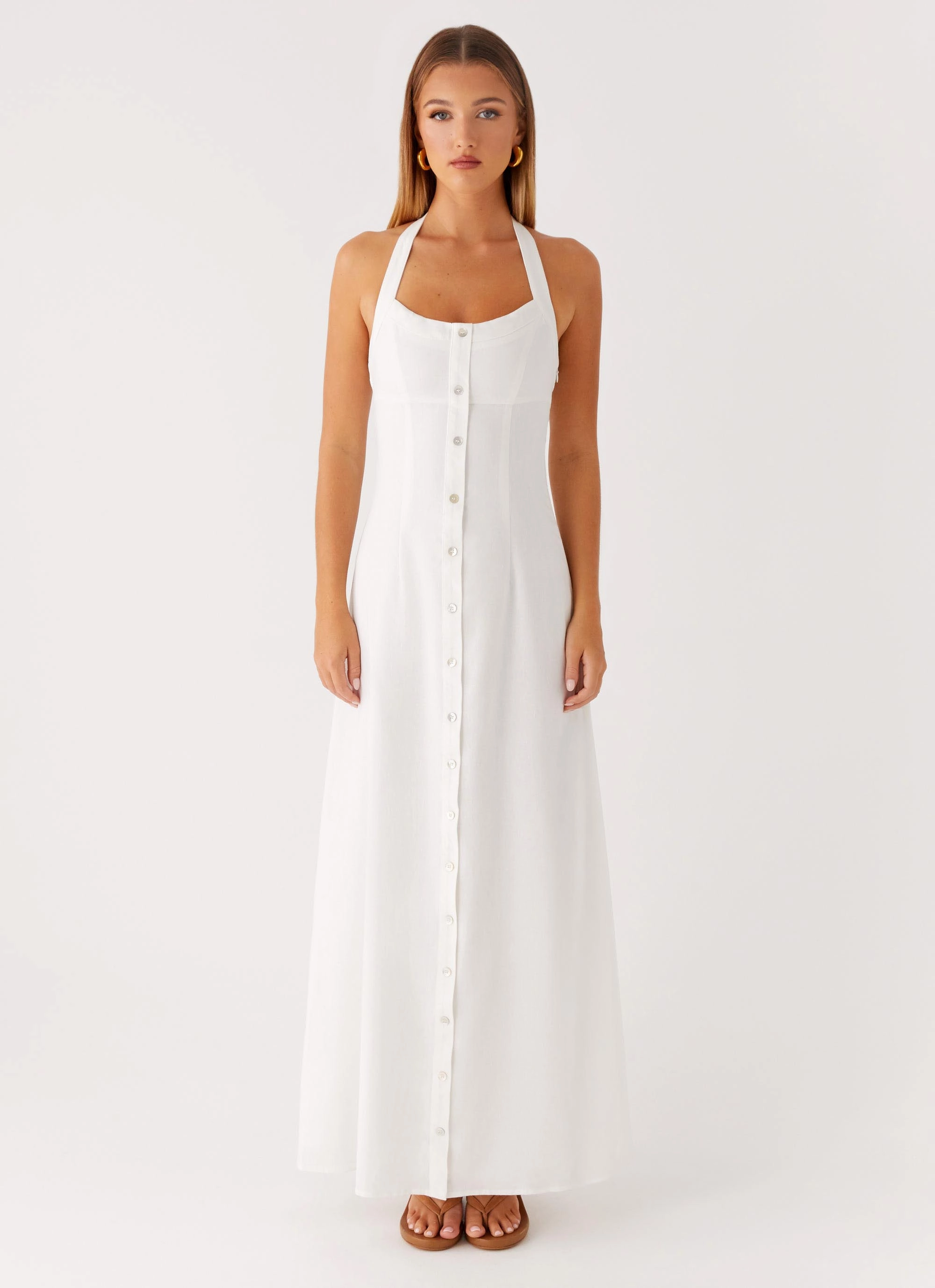 Art Event Jovanni Maxi Dress - White